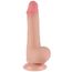Dildo realist Lovetoy Sliding Skin 7.5 inch natural, vedere principala pe baza ventuza