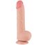 Dildo realist Lovetoy Sliding Skin 9.5 inch natural, vedere principala pe baza ventuza