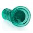 Dildo Realistice REALROCK Straight Suction Cup - Verde Transparent, 18cm