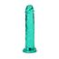 Dildo Realistic REALROCK Suction Cup 6'' Verde Transparent