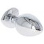 Plug anal metalic Heart Jewel, vedere din spate a bazei in forma de inima