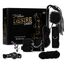 Kit BDSM 10 piese Fetish B-Series negru, cutie cadou si toate componentele: bici, catuse, zgarda, masca
