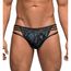 Male Power Strappy Thong - Blue/Black