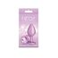 Plug Anal NS Novelties Iridescent Plug Medium, Roz Auriu, detaliu