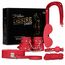 Set BDSM Fetish B-Series 8 piese rosu, cutie Hidden Desire Chest cu toate componentele