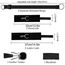 Dimensiunile setului bondage pat Fetish B-Series: curele reglabile pana la 130 cm, catuse maini 32 cm, catuse picioare 37 cm