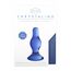 Butt Plug de sticla, Chrystalino Classy Blue, albastru