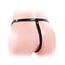 Vibrating Unisex Hollow Strap On - vedere din spate a hamului