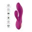Vibrator Rabbit ToyJoy Freya Rumble, Roz, vedere suplimentara 5