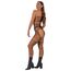 Bodystocking Lace by LJ Negru, vedere din spate cu decupaj thong