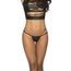 Chilot Tanga Piele Ecologica Wetlook Negru Mapale