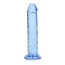 Dildo Straight Realistic REALROCK Albastru cu Ventuza 14.5 cm
