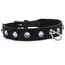 Zgarda Bondage Crystal Collar Light Blue reglabila