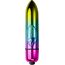 Mini Vibrator Rocks Off RO-80mm Rainbow, produs pe fundal alb