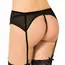 Queen Lingerie Set Portjartier cu Dantela Negru, vedere spate