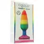 Plug anal Colours Pride Edition NS Novelties, ambalaj cutie, unghi lateral