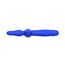 Vibrator anal Ritter Albastru, vedere din lateral cu ambele capete