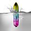 Mini Vibrator Rocks Off RO-80mm Rainbow, demonstratie rezistenta la apa