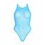 Bodysuit Fishnet Net Snap Crotch Tank Albastru Leg Avenue, produs pe fundal alb
