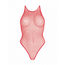 Bodysuit Fishnet Net Snap Crotch Tank Rosu Leg Avenue, spate, produs purtat