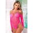 Bodysuit with Snap Crotch Panty, Roz, S-L vedere frontala
