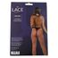 Lace by LJ Fence Net Long Sleeved Thong Bodysuit Black cutie spate