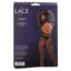 Lace by LJ Gloved Leopard Print Catsuit Black cutie spate