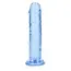 Dildo cu ventuza Straight Realistic REALROCK 6''- Bleu imagine