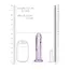 Dildo cu ventuza Straight Realistic REALROCK 6''- Purple