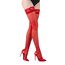 Ciorapi thigh-high Lace by LJ Rosu, detaliu banda de dantela anti-alunecare