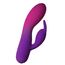Vibrator Rabbit Rocks Off Glo-Girl, produs, corp striat si brat clitoridian