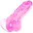 Mini Dildo Realistic cu scrot Crystal Jellies VSCNOVELTY, roz candy