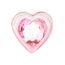 Anal Collection Easytoys - Anal Plug Glass Small - 7 cm baza inima