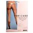 Ciorapi Bej cu dunga neagra, BE WICKED Ring My Line Pantyhose