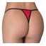 Set 3 chilotei tanga decupati, Negru si Rosu, One Size (S-L)