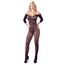 Body Mandy Mystery Line negru cu umeri goi, fara bretele, din plasa, S-L