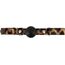 Set BDSM, zgarda, silicon negru, reglabil, imprimeu leopard, 4cm curea