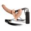 Strapon Double Thruster Vibe cu Harness, NMC- Realistic Natural