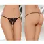 Bikini, Softline, String 2427, cu decupaj, dantela neagra, elastic