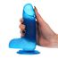 Dildo Giacomo Blu Trasparente, 17 cm