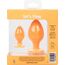 Set Dopuri Anale CalExotics Cheeky 2 Anal Plugs - Orange cutie