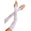 Floral Net Extra Long Gauntlet Arm Warmers, ALB