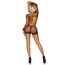Industrial Net Cut Out Mini Dress Negru - imagine 3