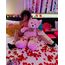 Set Lenjerie Intima Hearts Design Leg Avenue - Rosu