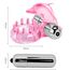 Inel pentru penis cu vibrator Dolphin Bullet Roz No.2 dimensiuni