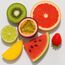 Fructe proaspete: kiwi, grepfrut, fructul pasiunii, lime, mango, pepene rosu si capsuna, aromele setului System JO Tri-Me Flavors