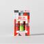 Cutie System JO Tri-Me Triple Pack Flavors pe fundal deschis, cu trei flacoane vizibile