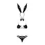 ​Costum Iepuras Black Bunny Obsessive