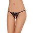Bikini, Softline, String 2427, cu decupaj, dantela, elastic, negru