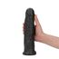 Dildo XXL negru Made in Italy, [ 23cm x 4,5cm ]